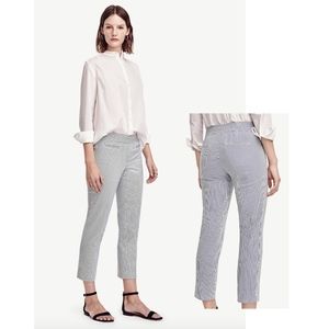 Ann Taylor Devin Seersucker Crop Pants 6P